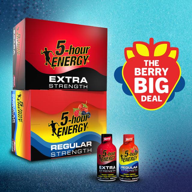 5-Hour Regular Energy Drink - Berry (12 x 57ml) - Quecan