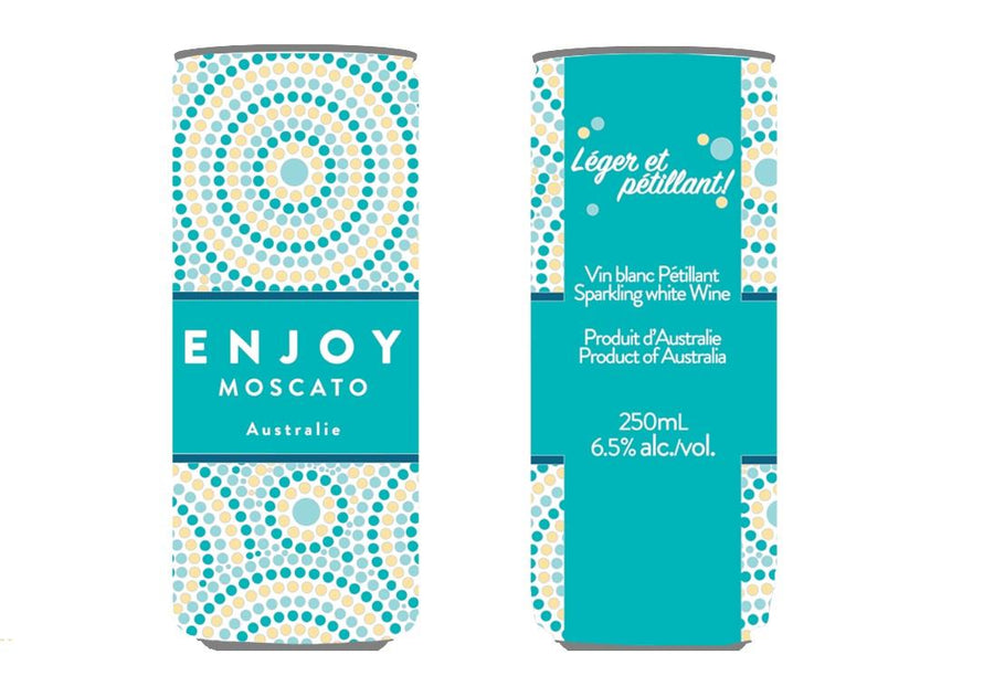 Enjoy Vin Blanc - Moscato (24x250ml) - Quecan