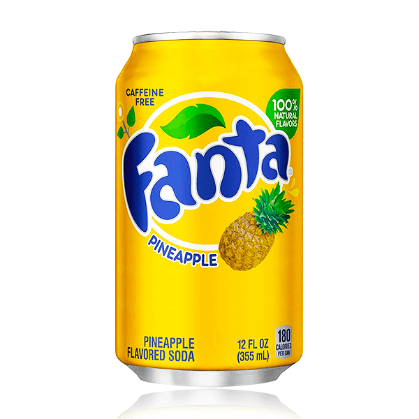 Fanta Pineapple - Soft Drink (12 x 355ml) (Can Dep) - Quecan