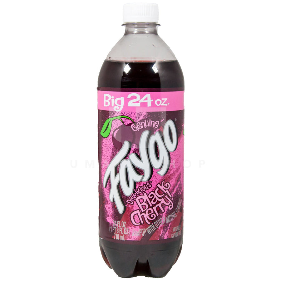 Faygo Soft Drink - Black Cherry (24 x 710ml) (Can Dep) - Quecan