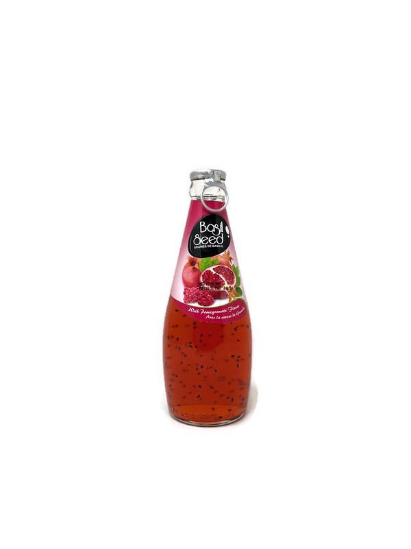 Basil Seed Juice - Pomegranate Flavor (12 x 290ml) - Quecan