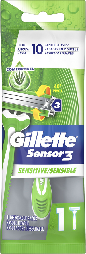 Gillette Sensor3 Sensitive Disposable Razor– Quecan Distribution