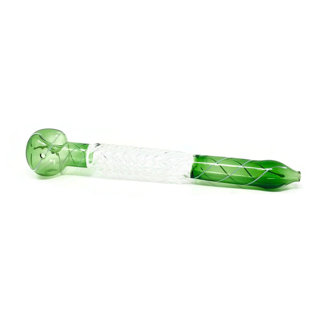 9'' Glass Hand Pipe Green - Quecan
