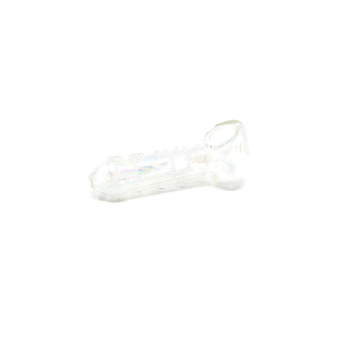 Deluxe Glass Hand Pipe Indented with Octagons - Quecan