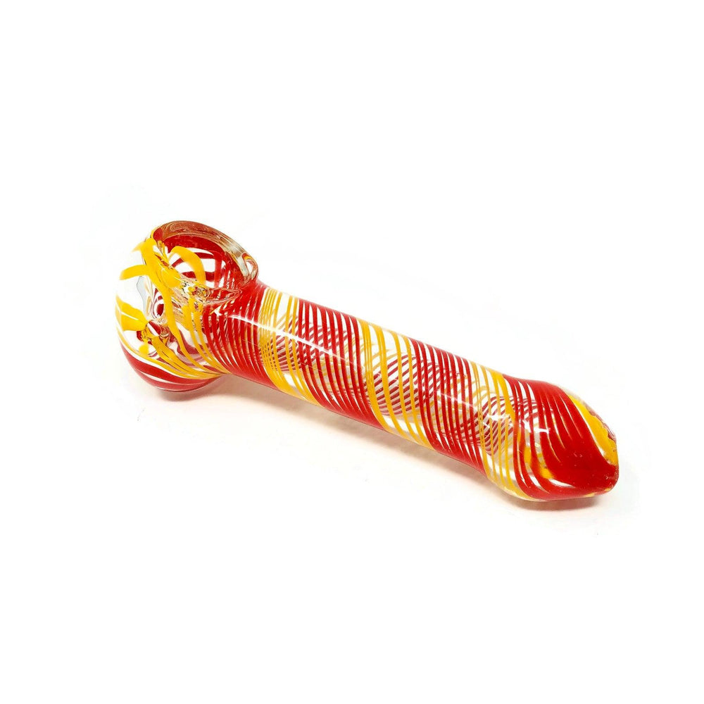 Swirling Colours Glass Hand Pipe - Quecan