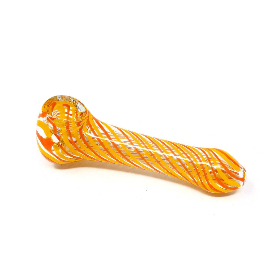 Swirling Colours Glass Hand Pipe - Quecan
