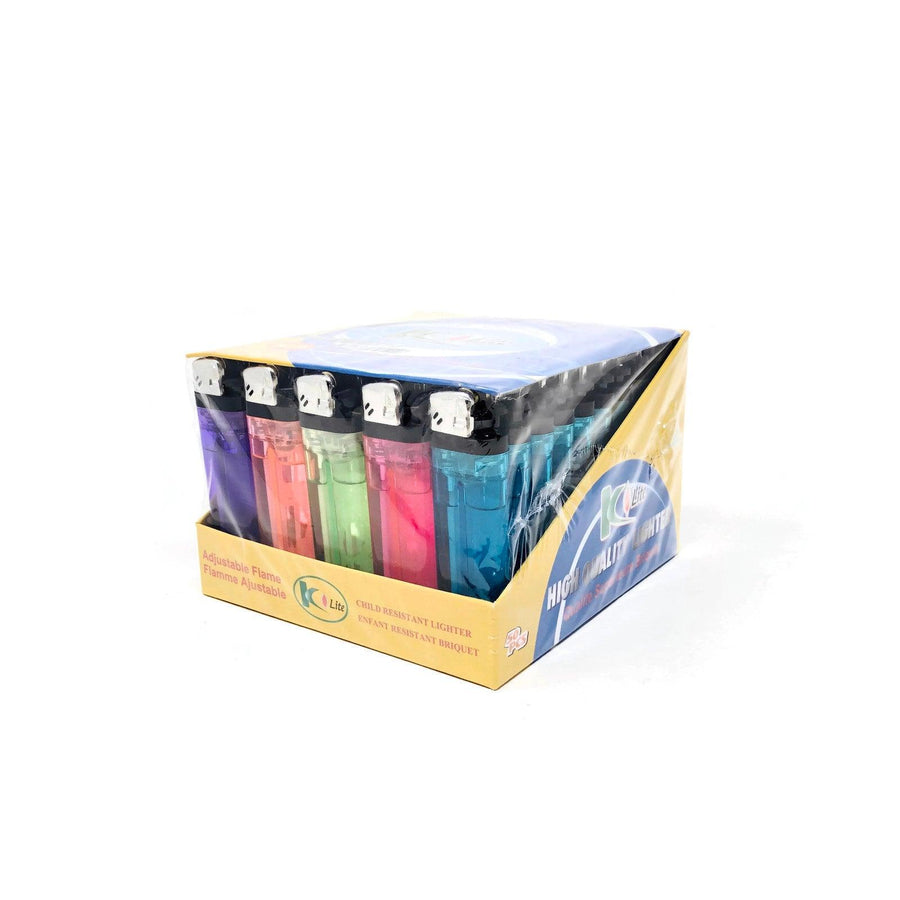 K-Lite Adjustable Flame - Lighters (Box of 50) - Quecan