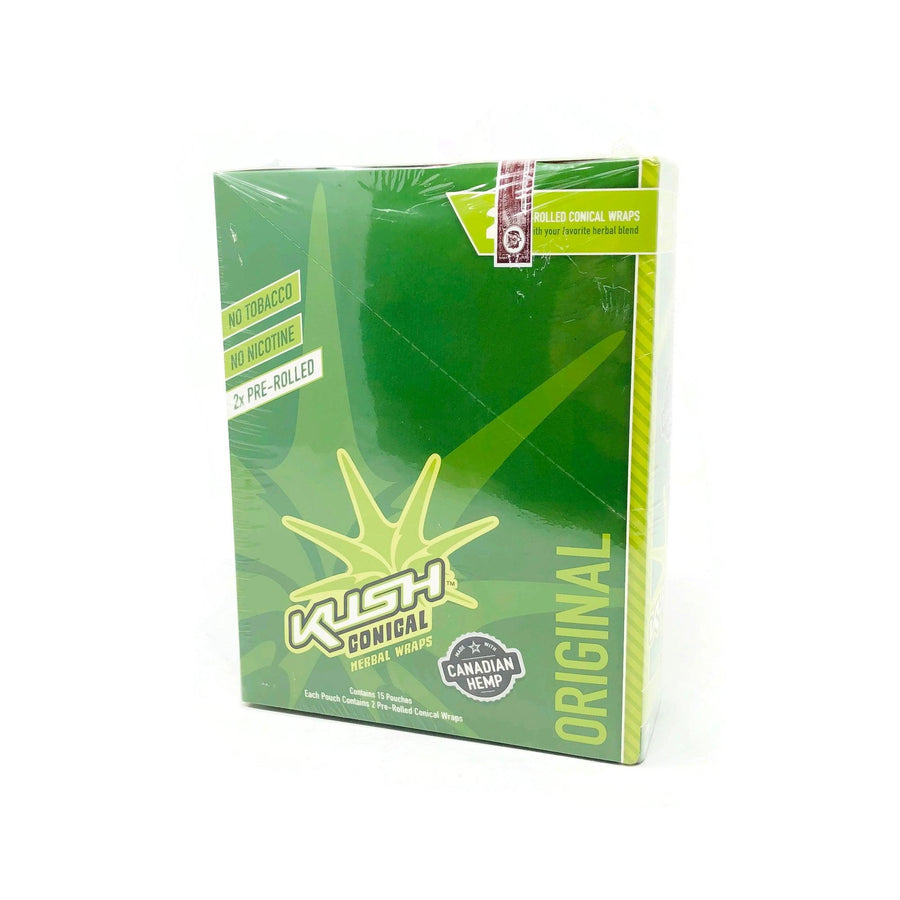 Kush - Conical Original Herbal Wraps (Box of 15) - Quecan