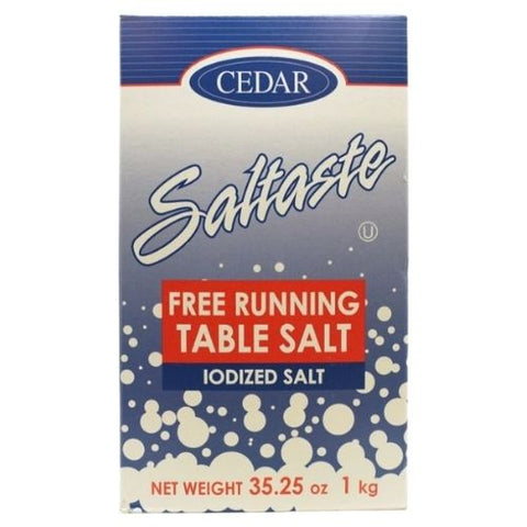 Cedar Table Salt - (24X1 Kg) - Quecan