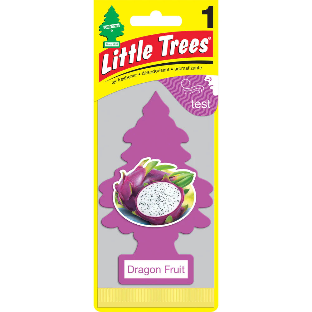 Little Trees Car Air Freshener (Pack of 24) Dragon Fruit - Quecan