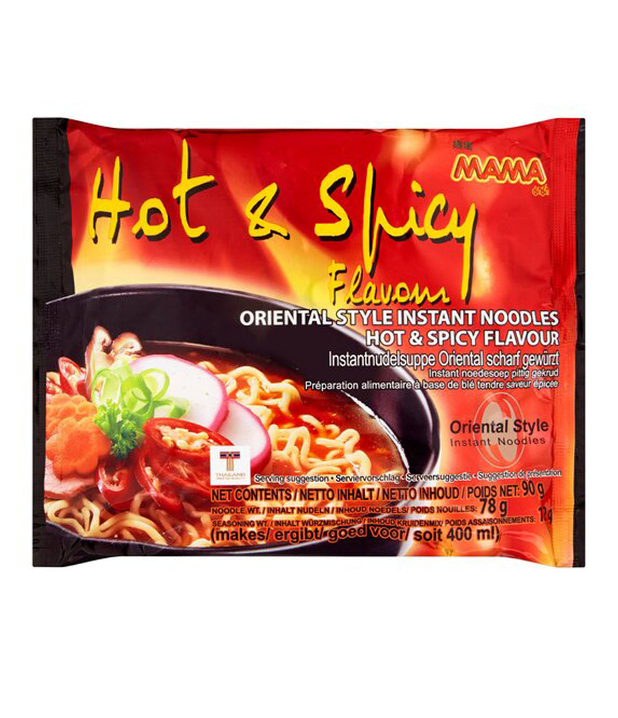 MAMA Instant Noodles - Hot & Spicy Flavour (20 x 90g) - Quecan
