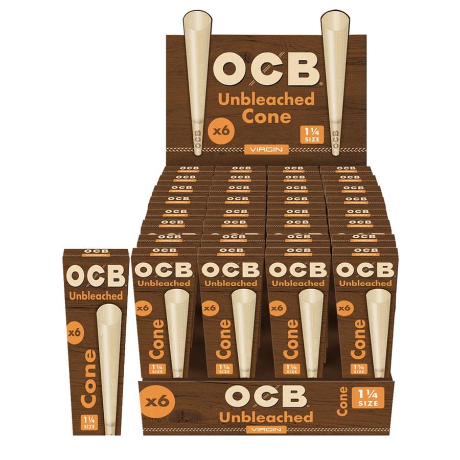 OCB - Unbleached 1 1/4 Size Cone (12 X 10) - Quecan