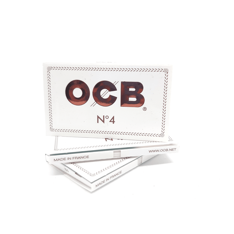 OCB White Single-Wide/Double Rolling Paper (Box of 25 Booklets) - Quecan