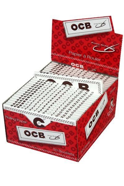 OCB White King Size Rolling Paper (Box of 50 Booklets) - Quecan