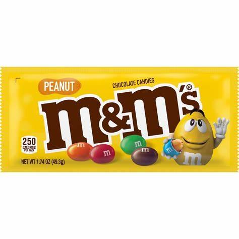 M & M's Peanut Milk Chocolate Candies (24 x 49g) - Quecan