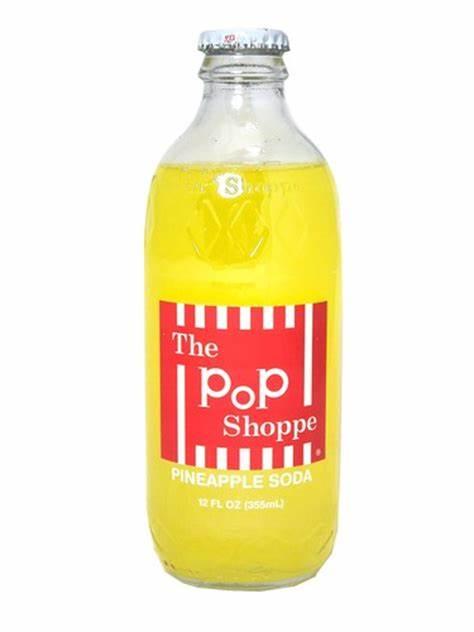 The Pop Shoppe Soft Drink - Pineapple (12 x 355ml) (Can Dep) - Quecan