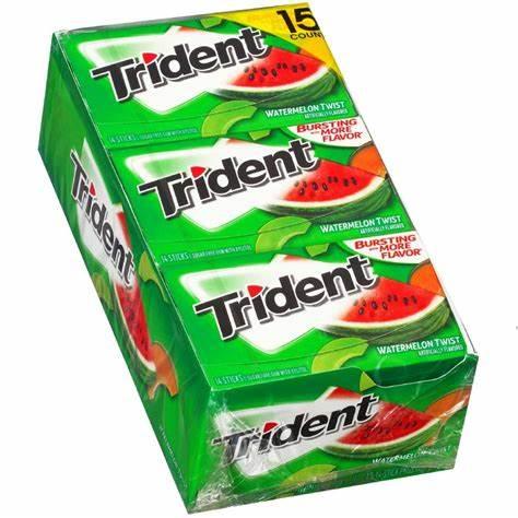 Trident Watermelon Twist (12 X 14pc) - Quecan