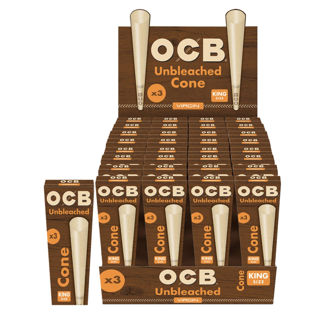 OCB - Unbleached King Size Cone (32 X 3) - Quecan