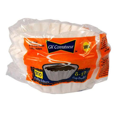 GK Connaisseur - Basket Coffee Filters Size 8-12 Cup (100 Filters) - Quecan