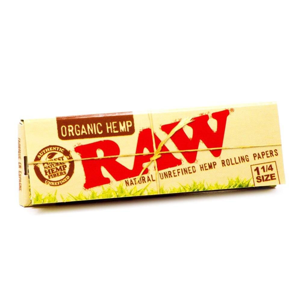 Raw Organic Hemp 1 1/4 Rolling Paper (Box of 24 Booklets) - Quecan