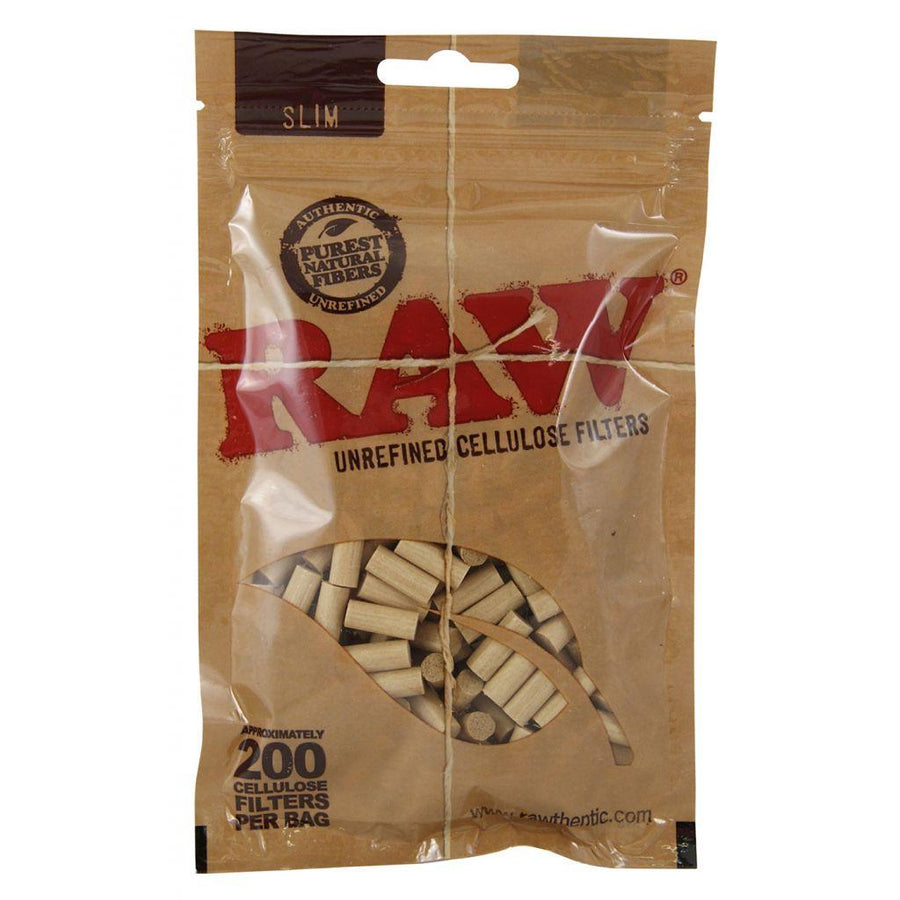Raw Slim Unrefined Cellulose Filters (Box of 30 Bags) - Quecan