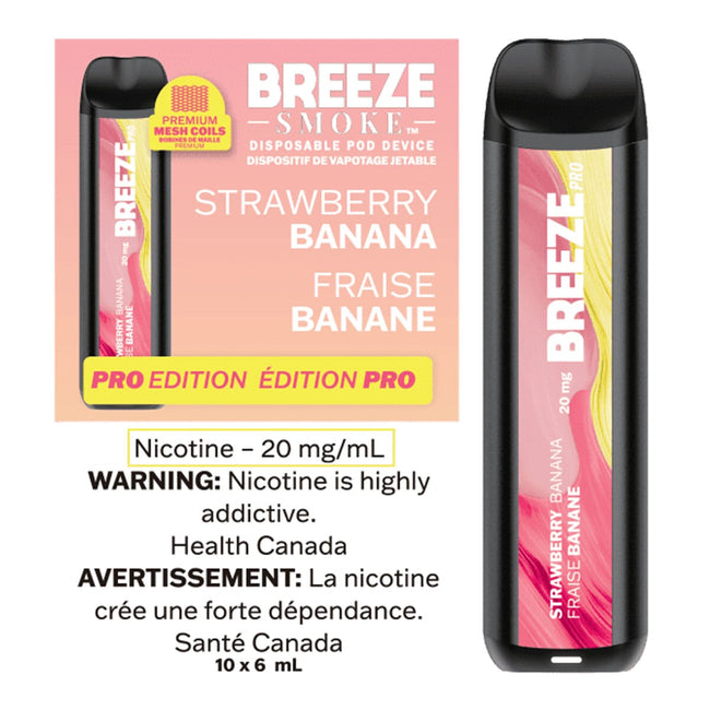 Breeze Pro 2000 Puffs Disposable Device - (20mg/ml) (STAMPED) - Quecan