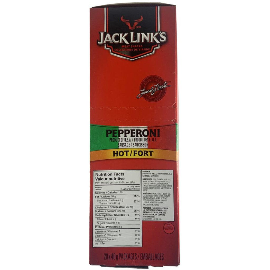 Jack Link's Beef Jerky - Hot (20 x 40g) - Quecan
