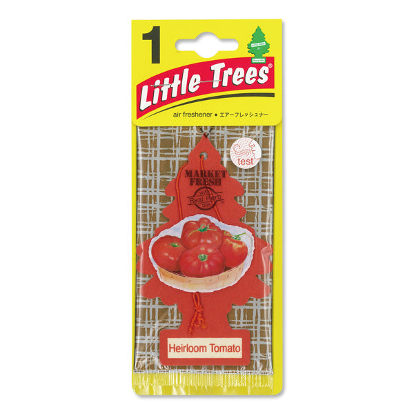 Little Trees Fiber Can Air Freshener (Pack of 24) - Heirloom Tomato - Quecan