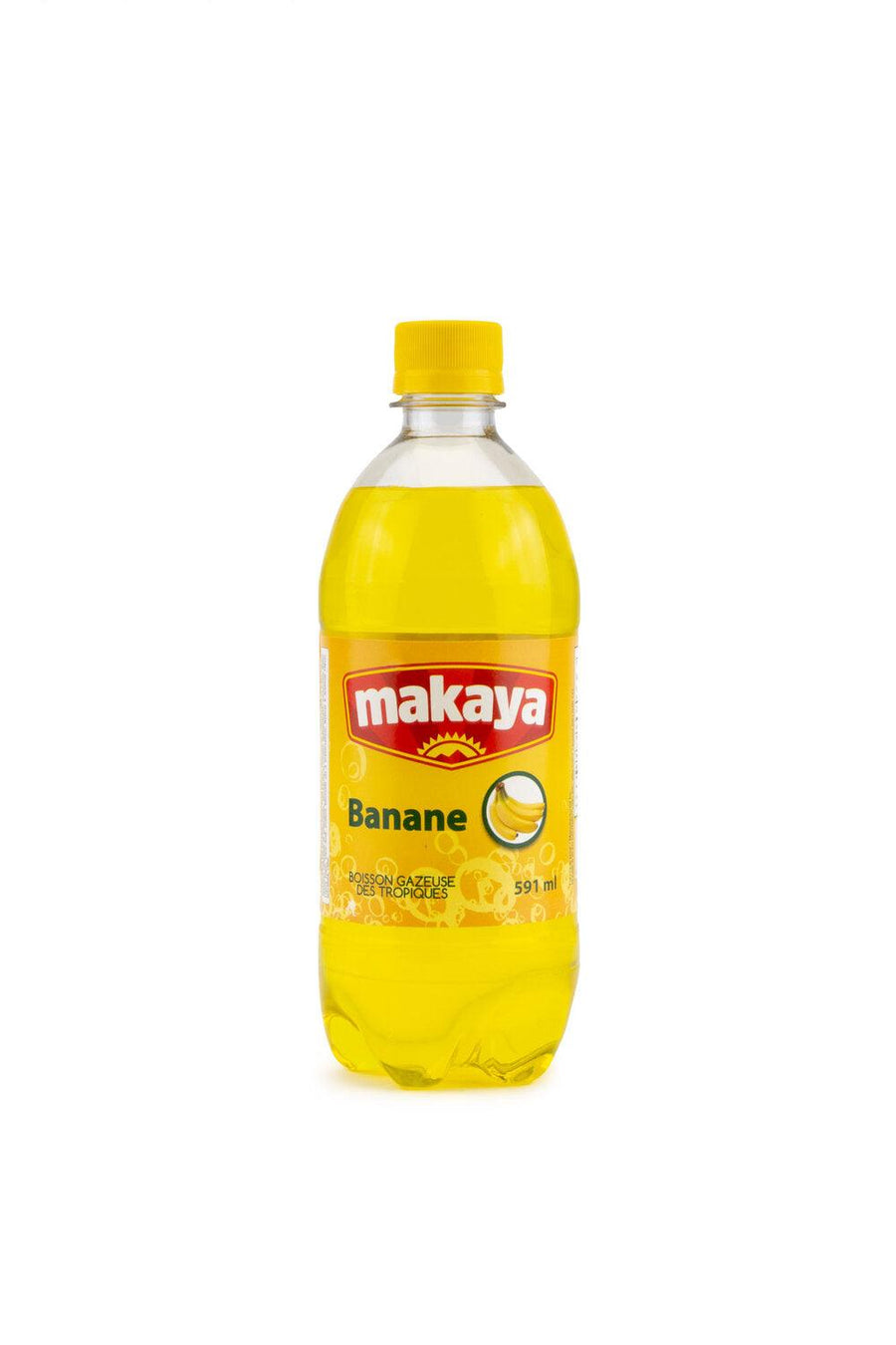 Makaya Banana Soda - Soft Drinks (12 x 591ml) (Can Dep) - Quecan