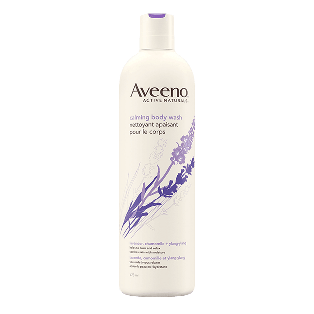 Aveeno Calming Body Wash Lavender Chamomile 473ml - Quecan