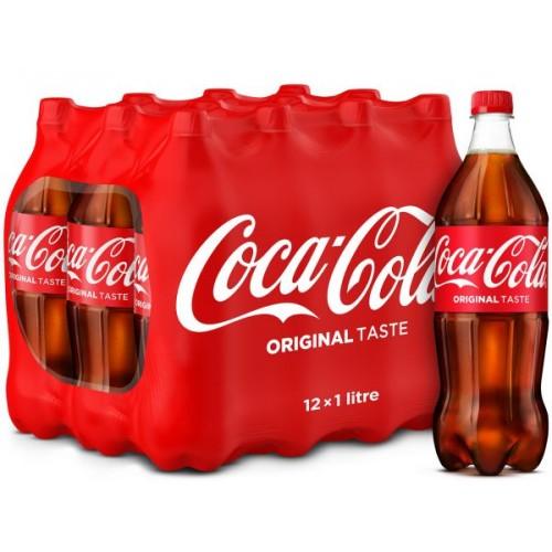 Coca-Cola - Soft Drink (12 x 1L) (Can Dep) - Quecan