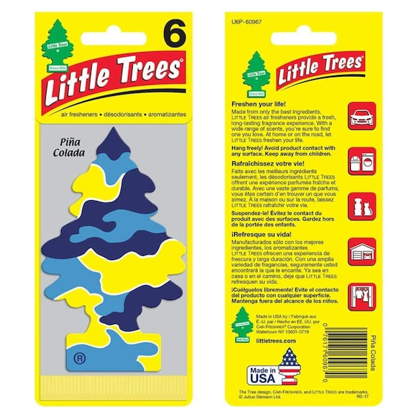 Little Trees Car Air Freshener (Pack of 24) Pina Colada - Quecan