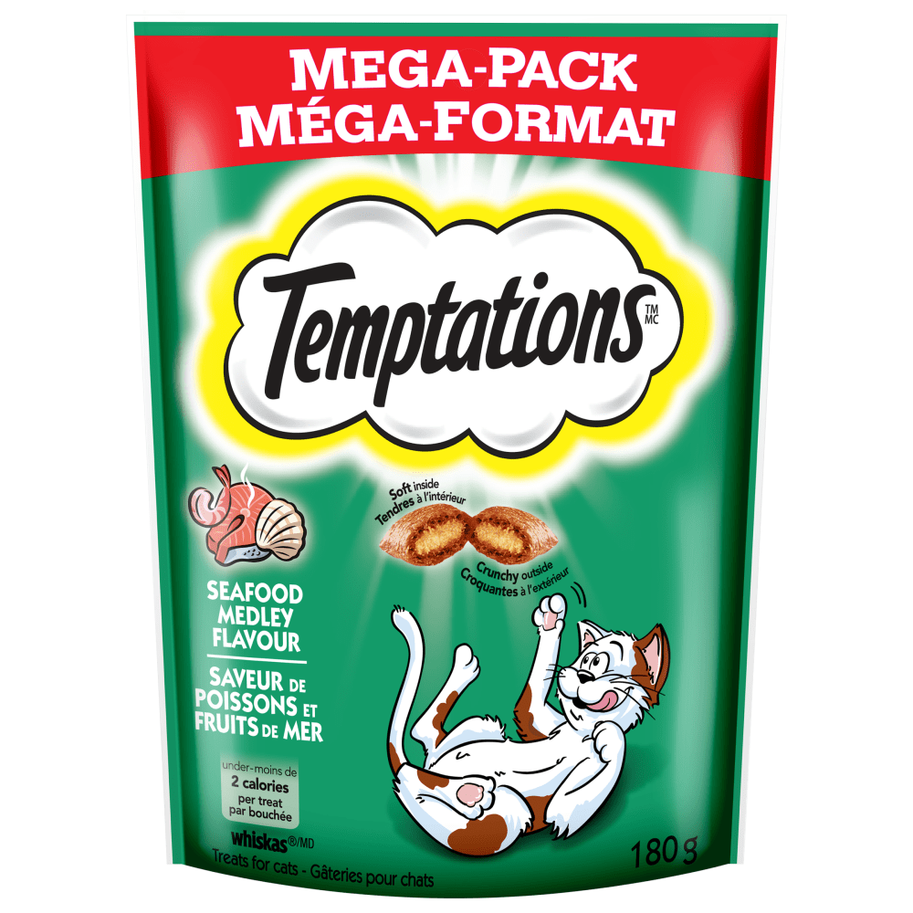 Temptations Treats for Cats - Seafood Medley (180g) - Quecan