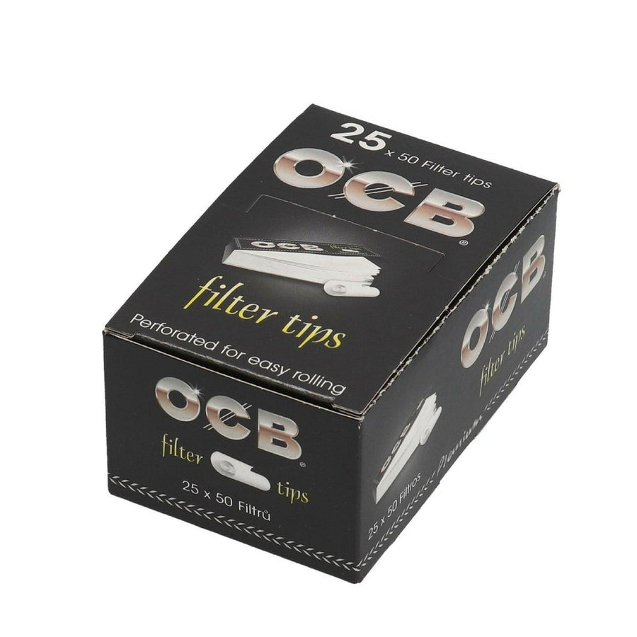 OCB Premium Perforated Filter Tips (Box of 25 Booklets) - Quecan