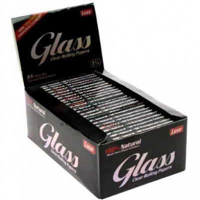 Glass Clear Rolling Paper King Size (Box of 24) - Quecan