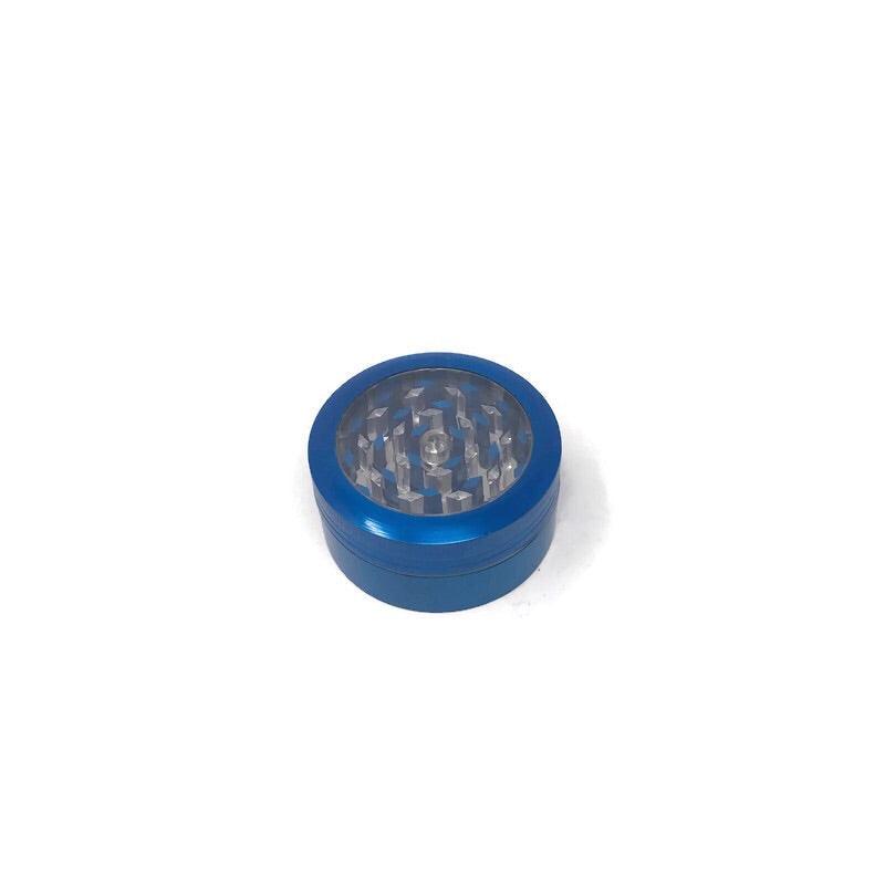 Grinder 2-Part Diamond Teeth Transparent Push-Button (Box of 12) - Quecan