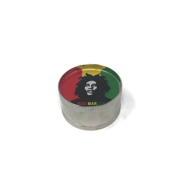 Grinder 3-Part Triangle Teeth Bob Marley (Box of 12) - Quecan