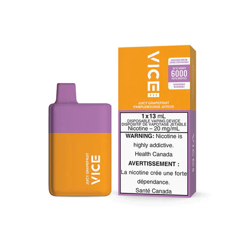 VICE BOX 6000 Puffs Disposable Device - Single (20mg/ml) (STAMPED) - Quecan