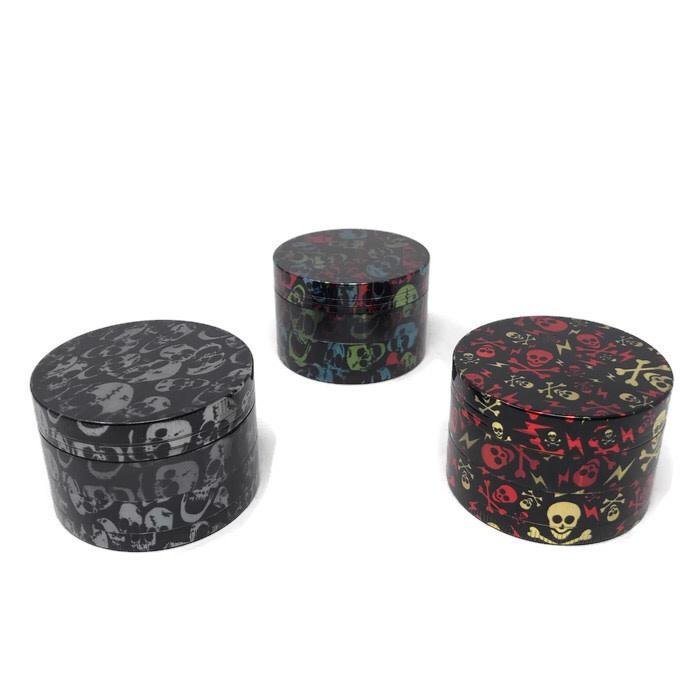 Grinder 4-Part Diamond Teeth Skull Holographic X-Small (Box of 12) - Quecan