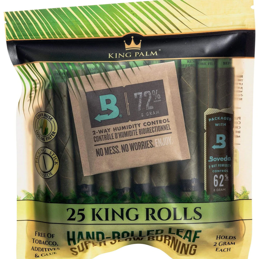 King Palm 25 King Rolls (Single Packet) - Quecan