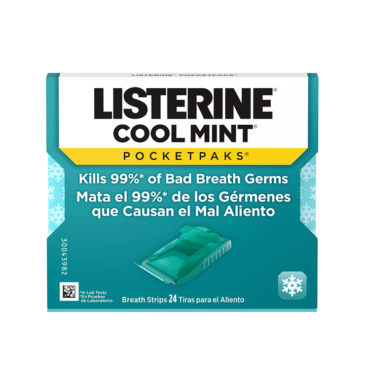 Listerine Pocket Paks - Cool Mint (Pack of 24) - Quecan
