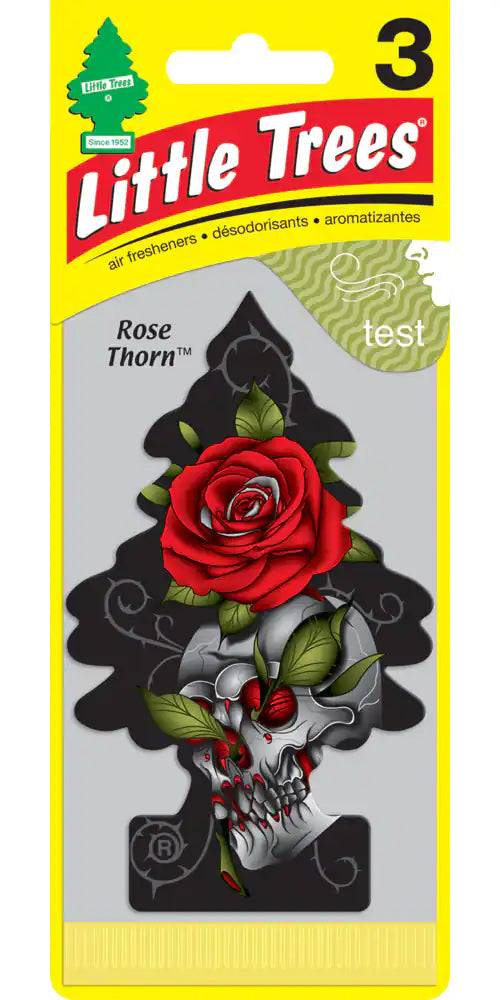 Little Trees Car Air Freshener (Pack of 24) Rose Thorn - Quecan