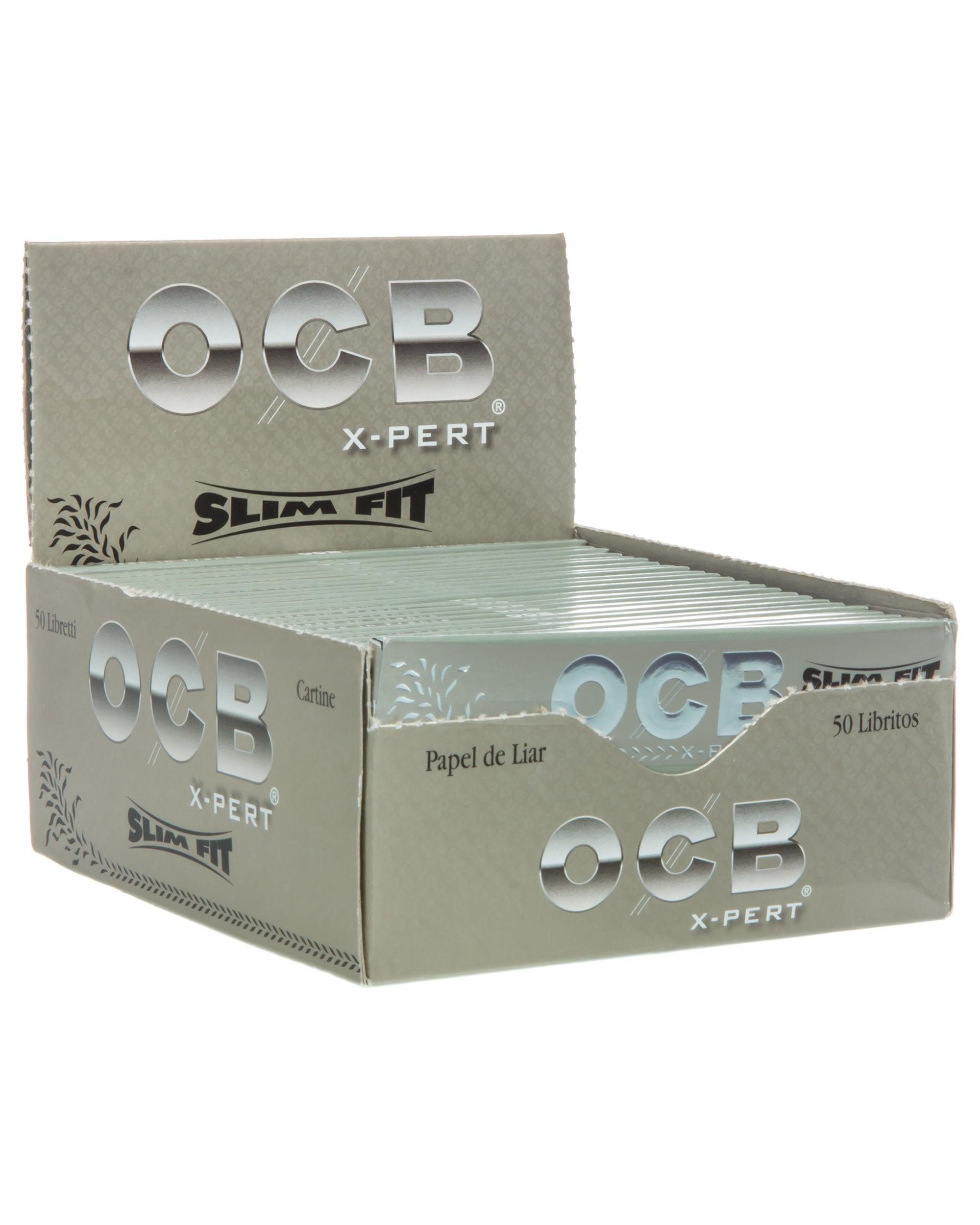 OCB X-Pert Extra Long Slim Rolling Paper (Box of 50 Booklets) | Quecan ...