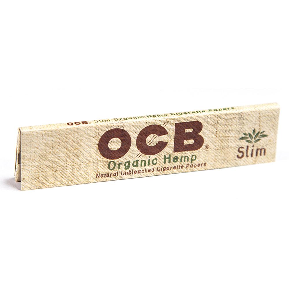 OCB Organic Hemp Slim Rolling Paper (Box of 50 Booklets) - Quecan