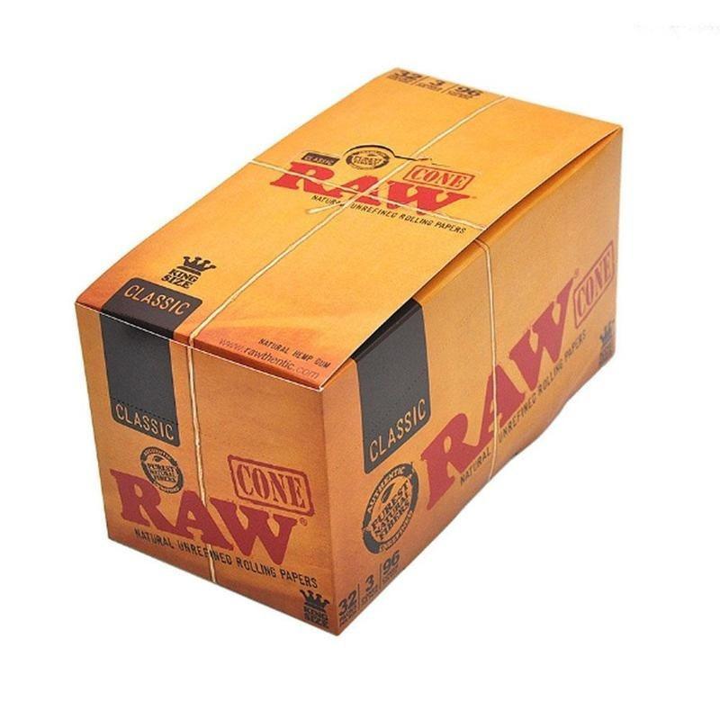 Raw Classic King Size Cones (Box of 32 Packs) - Quecan