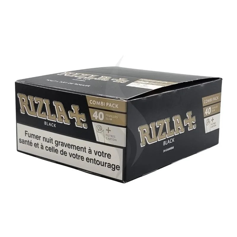 Black Rizla Rizla - Black King Size + Filter (Box of 24)– Quecan Distribution