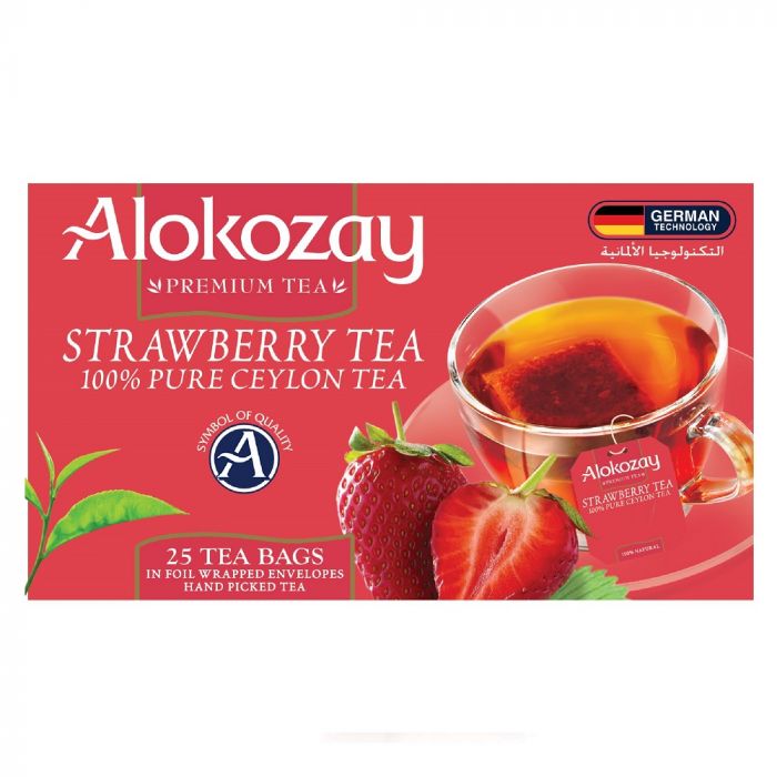 Alokozay Strawberry Tea (25 Bags) - Quecan