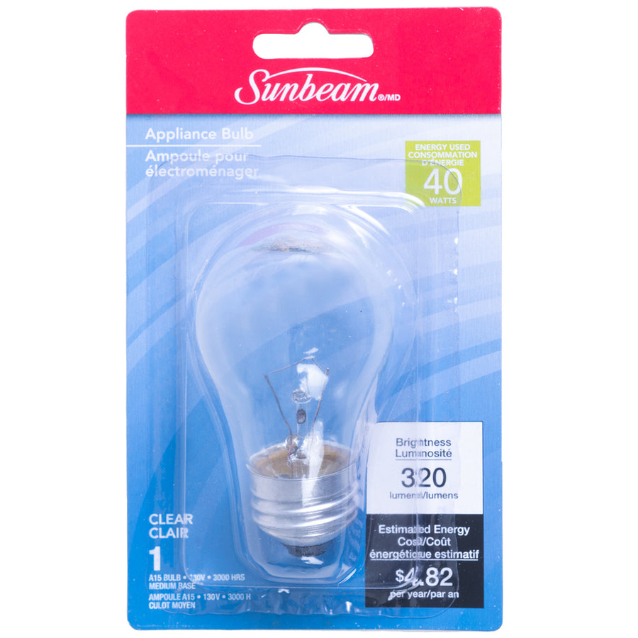 Sunbeam Appliance Clear Light Bulb - Quecan