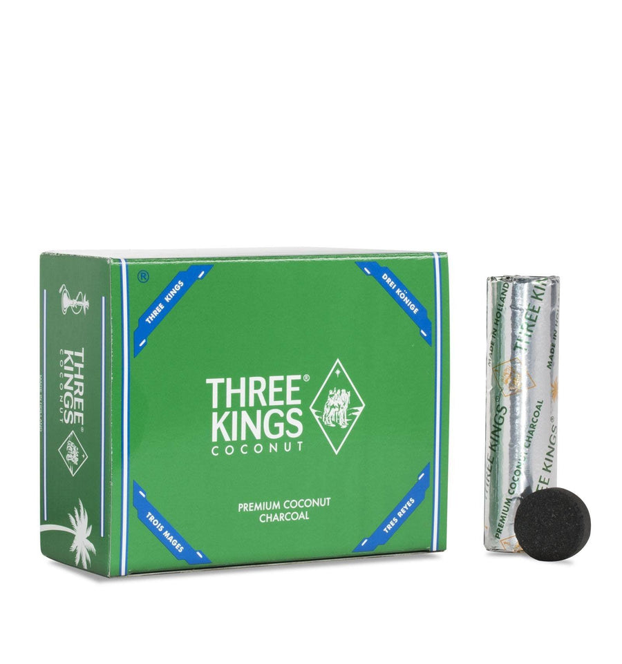 Three Kings Coconut Premium - Charcoal (Box of 10 Rolls) - Quecan