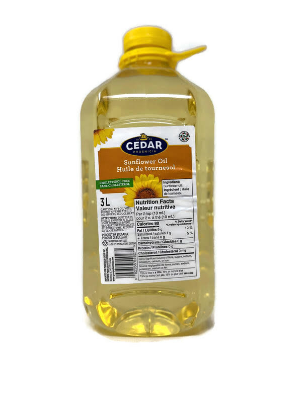 CEDAR SUNFLOWER OIL (4x3L) - Quecan